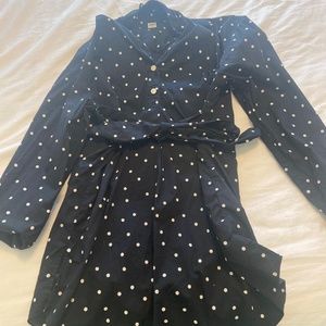 Maternity Black and White Polka Dot top
